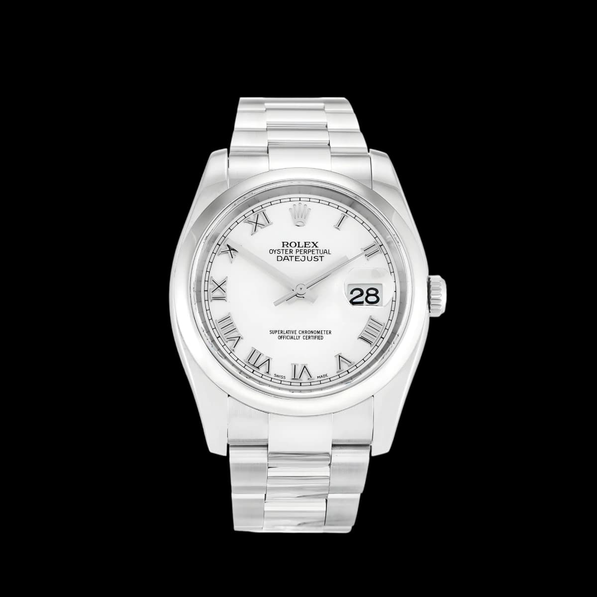 Rolex Datejust 116200 - 36mm White Dial Steel Watch