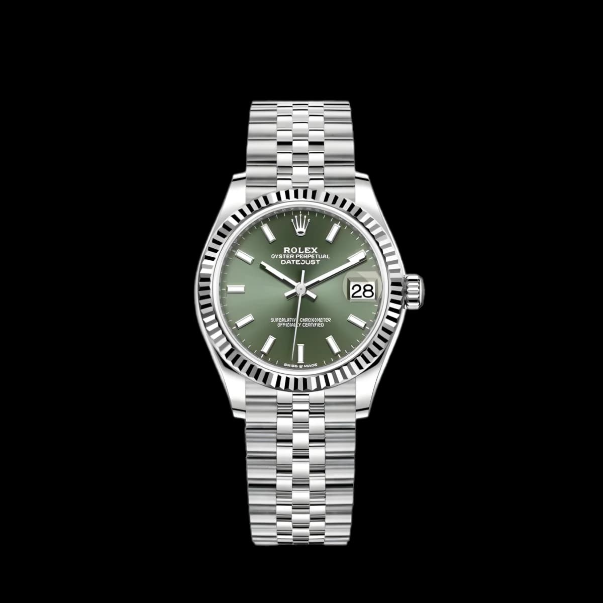 Rolex Datejust 278274 31mm Mint Green Dial Watch
