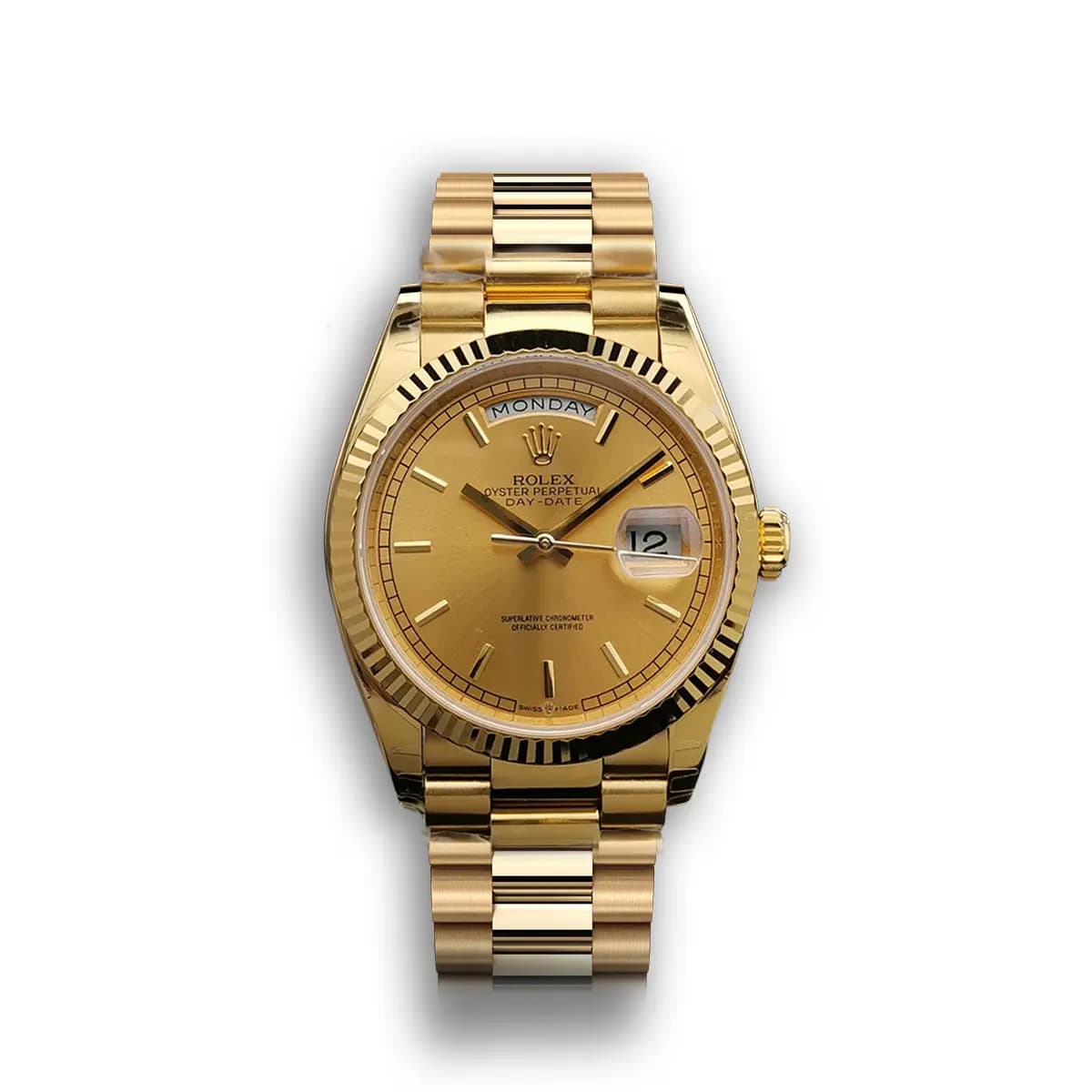 Rolex Day-Date 128238 36mm Gold Dial