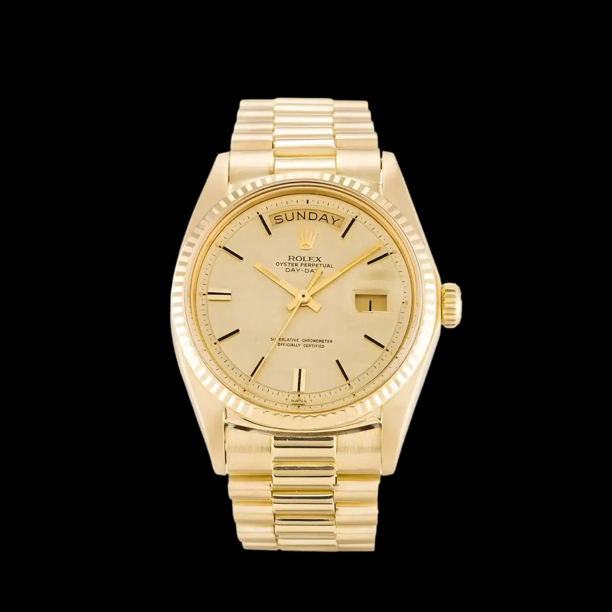 Rolex Day-Date 1803 36mm Champagne Dial Watch
