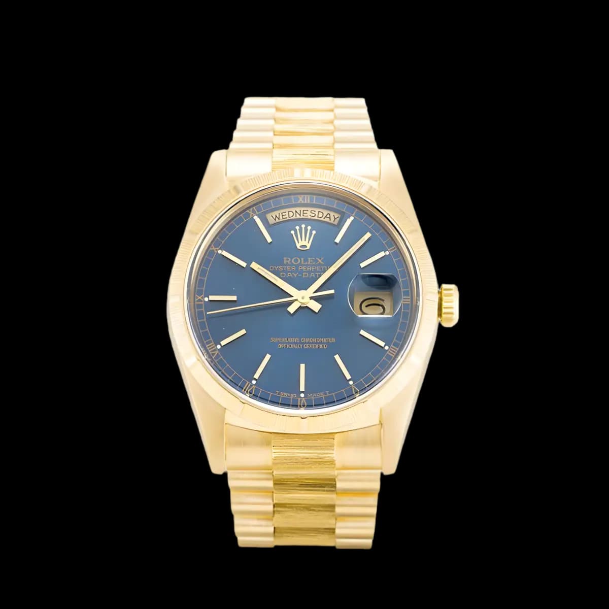 Rolex Day-Date 18248 36mm Blue Dial Watch