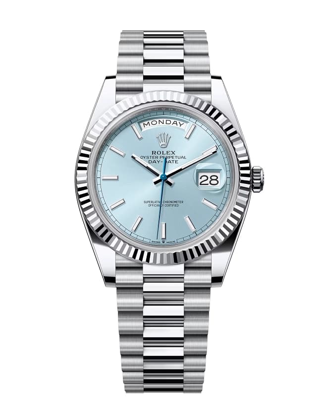 Rolex Day-Date 40mm Ice Blue Dial 228236