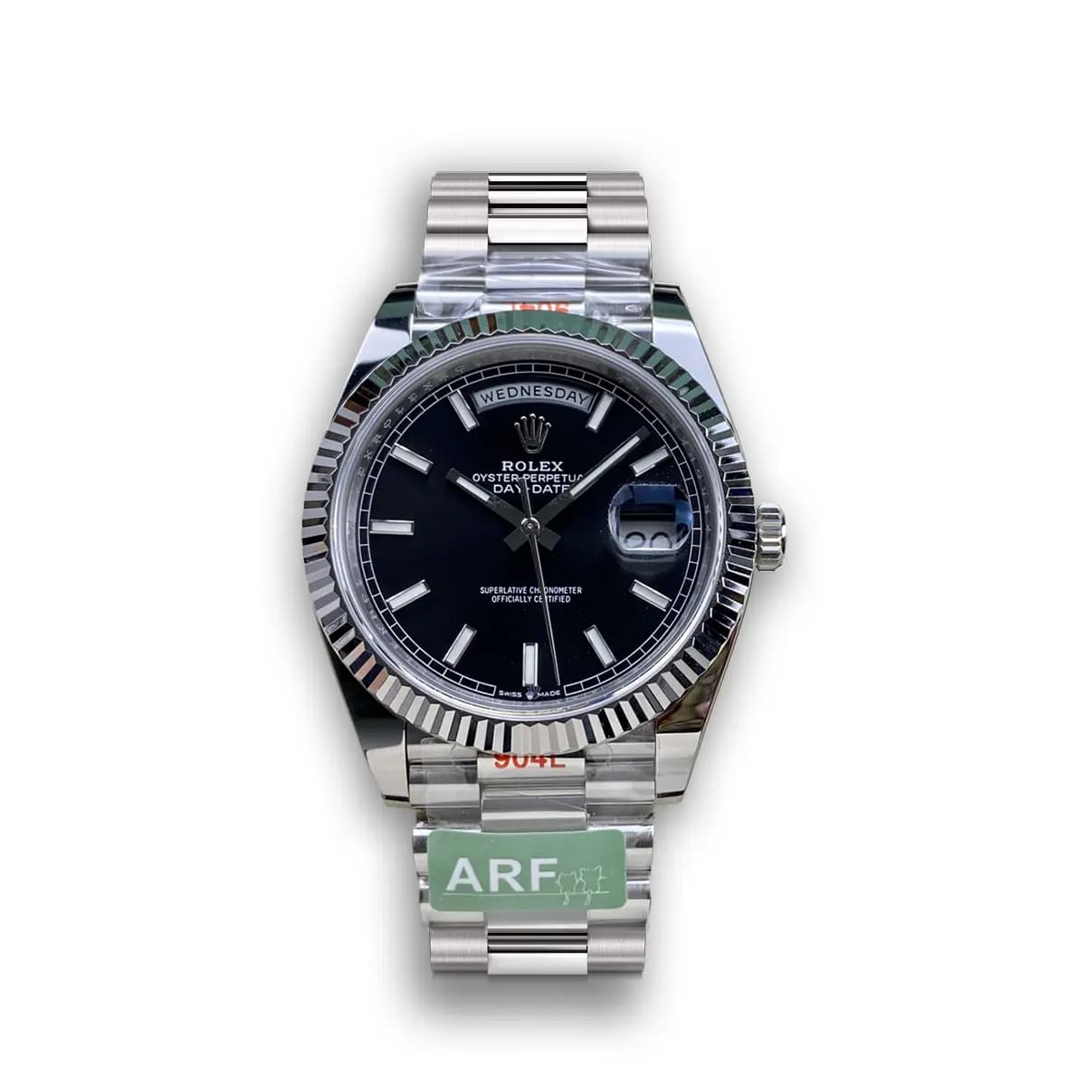 Rolex Day-Date m228238 Bright Black Dial Platinum