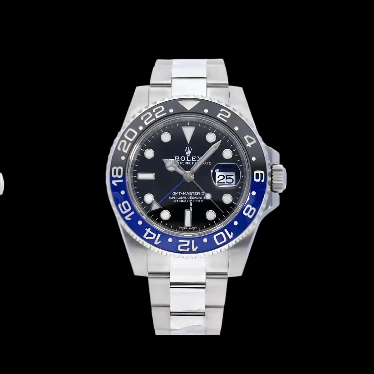 gmt-master 116710BLNR Super Clone - front view