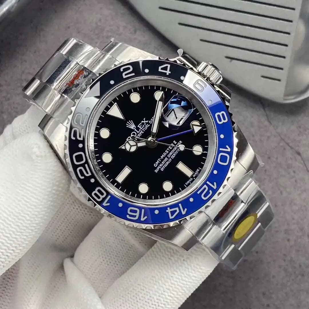 gmt-master 126710BLRO Super Clone - caseback view