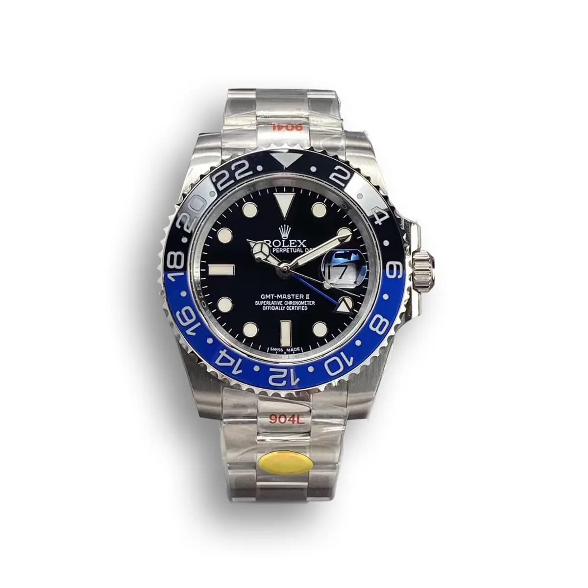 gmt-master 126710BLRO Super Clone - front view