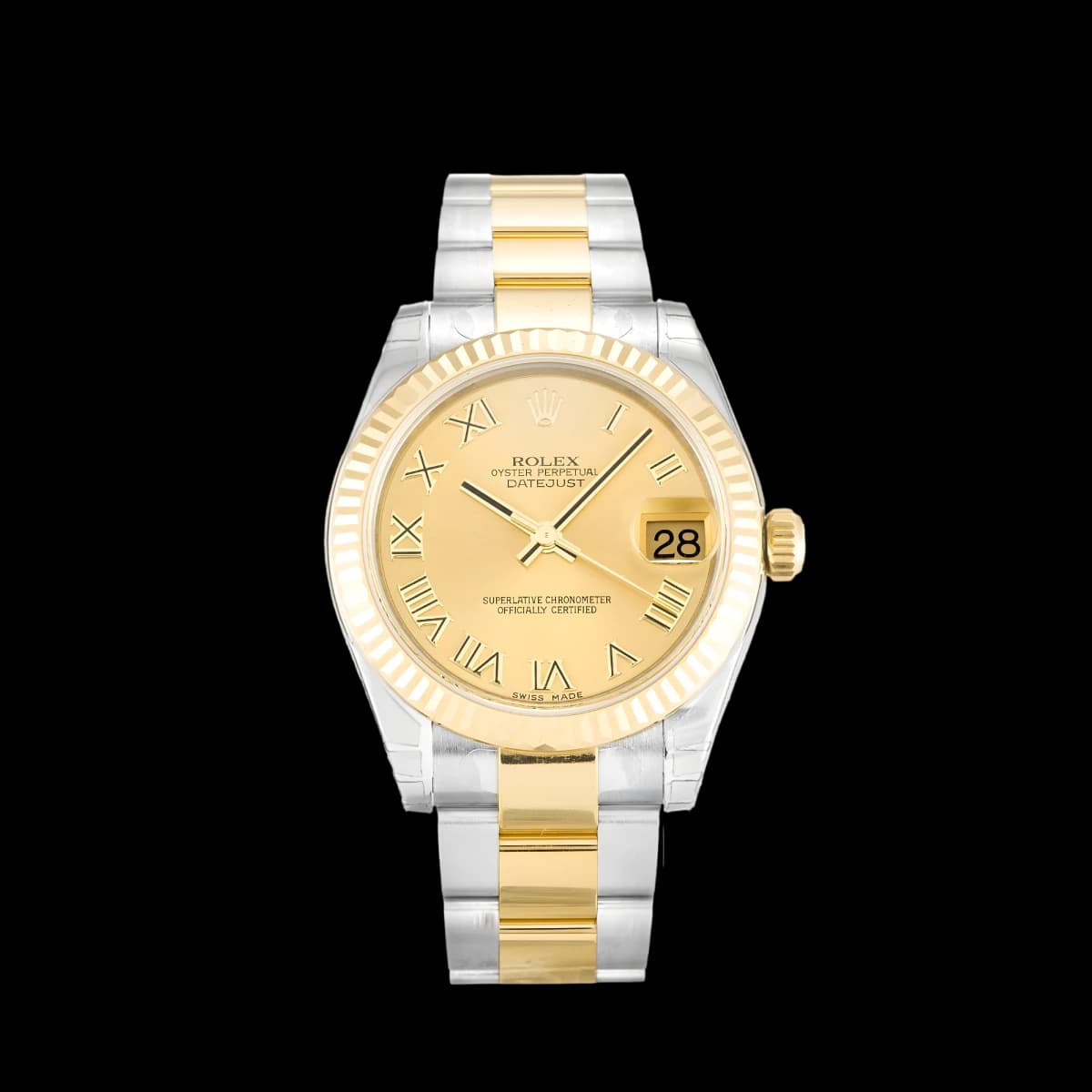 Rolex Lady-Datejust 178273 Champagne Dial 31mm Two-Tone Steel