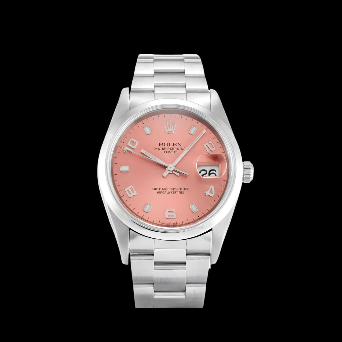 Rolex Oyster Perpetual 34mm Salmon Dial 15200