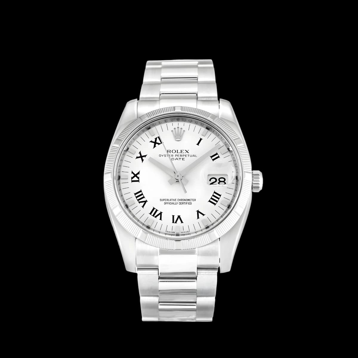 Rolex Oyster Perpetual 34mm White Dial 115210