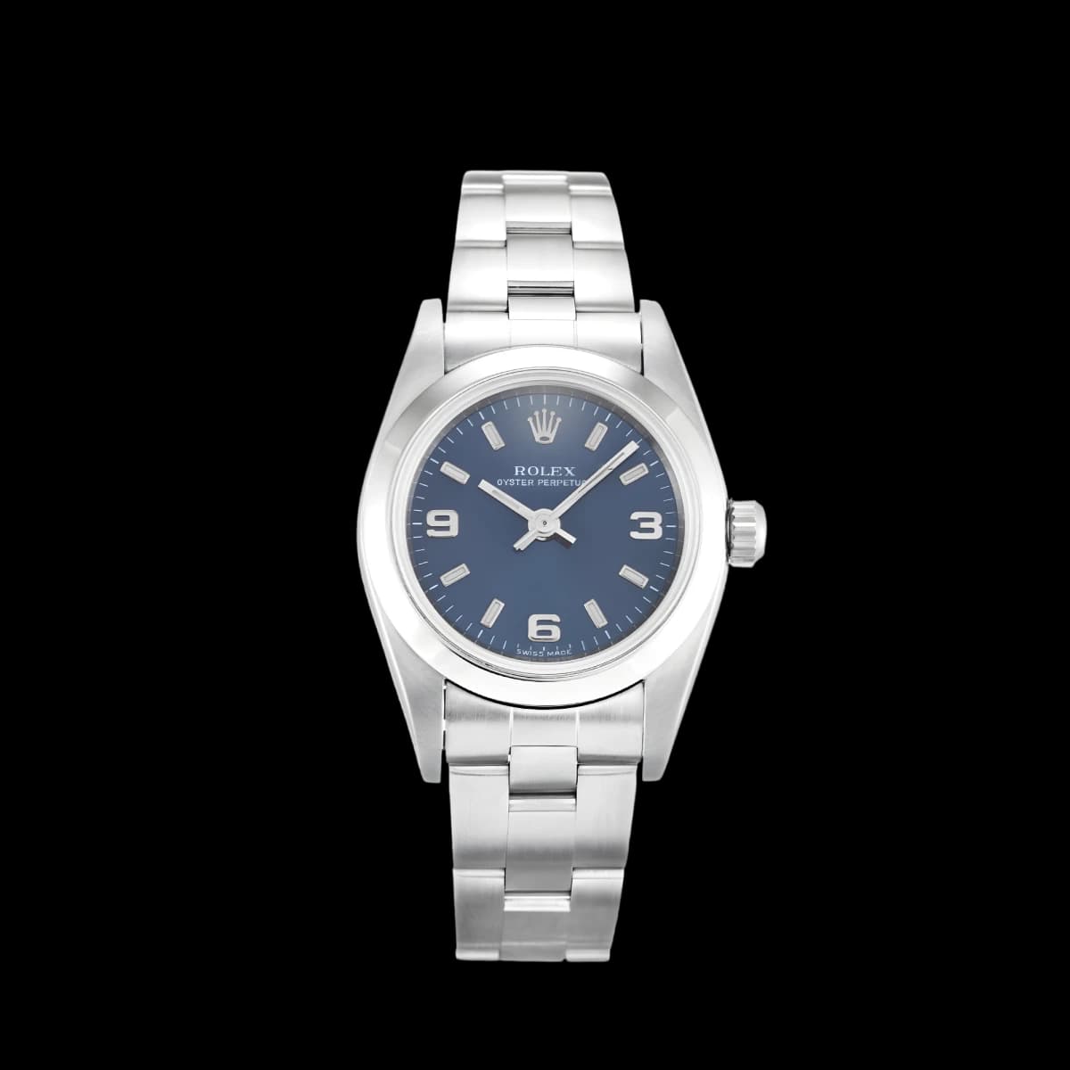 Rolex Oyster Perpetual Lady 24mm Blue Dial 76080