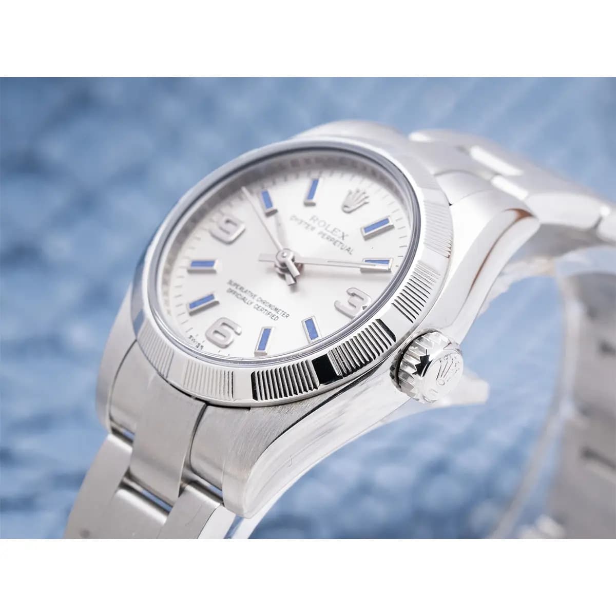 oyster-perpetual 176210 Super Clone - wrist shot