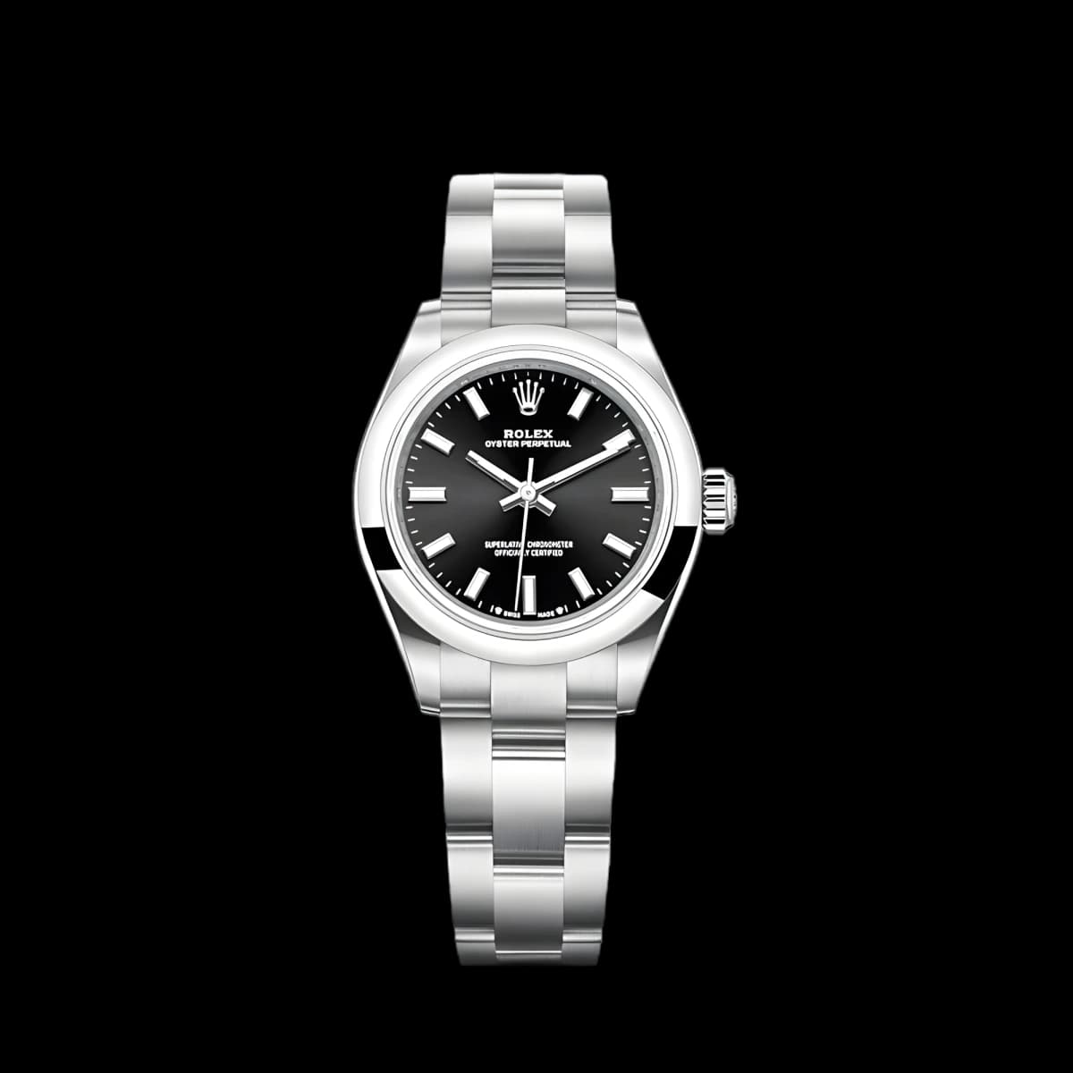 Rolex Oyster Perpetual Lady 28mm Black Dial 276200