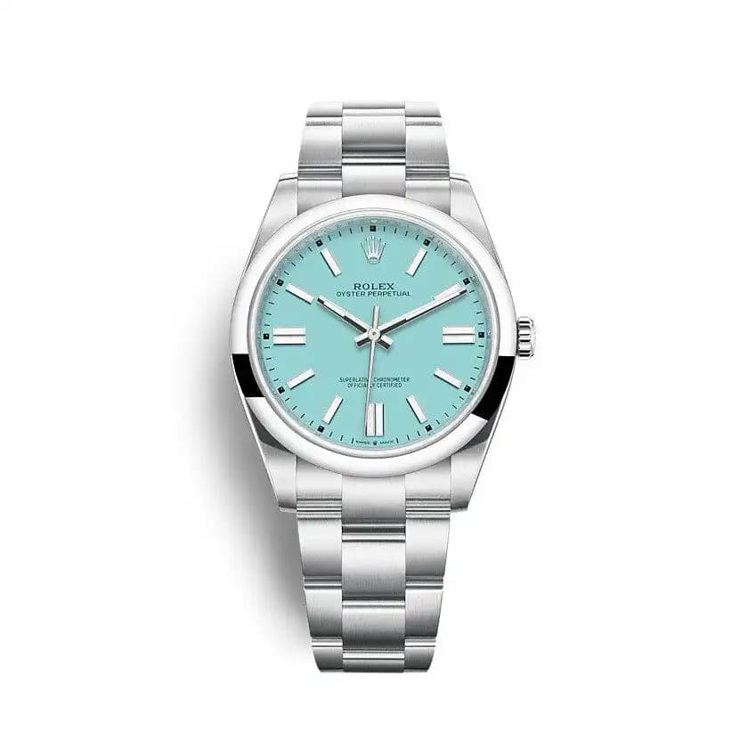 Oyster Perpetual 41mm Turquoise Blue Dial 124300