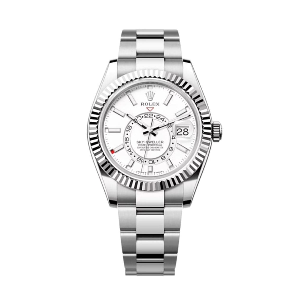 Rolex Sky-Dweller 42mm Intense White Dial Steel & Gold Ref. 336934