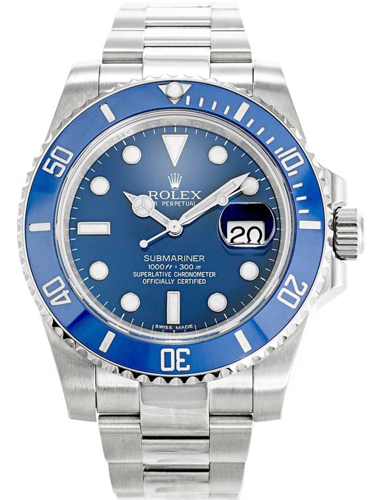 Rolex Submariner 116619LB 40mm Blue Dial Smurf White Gold