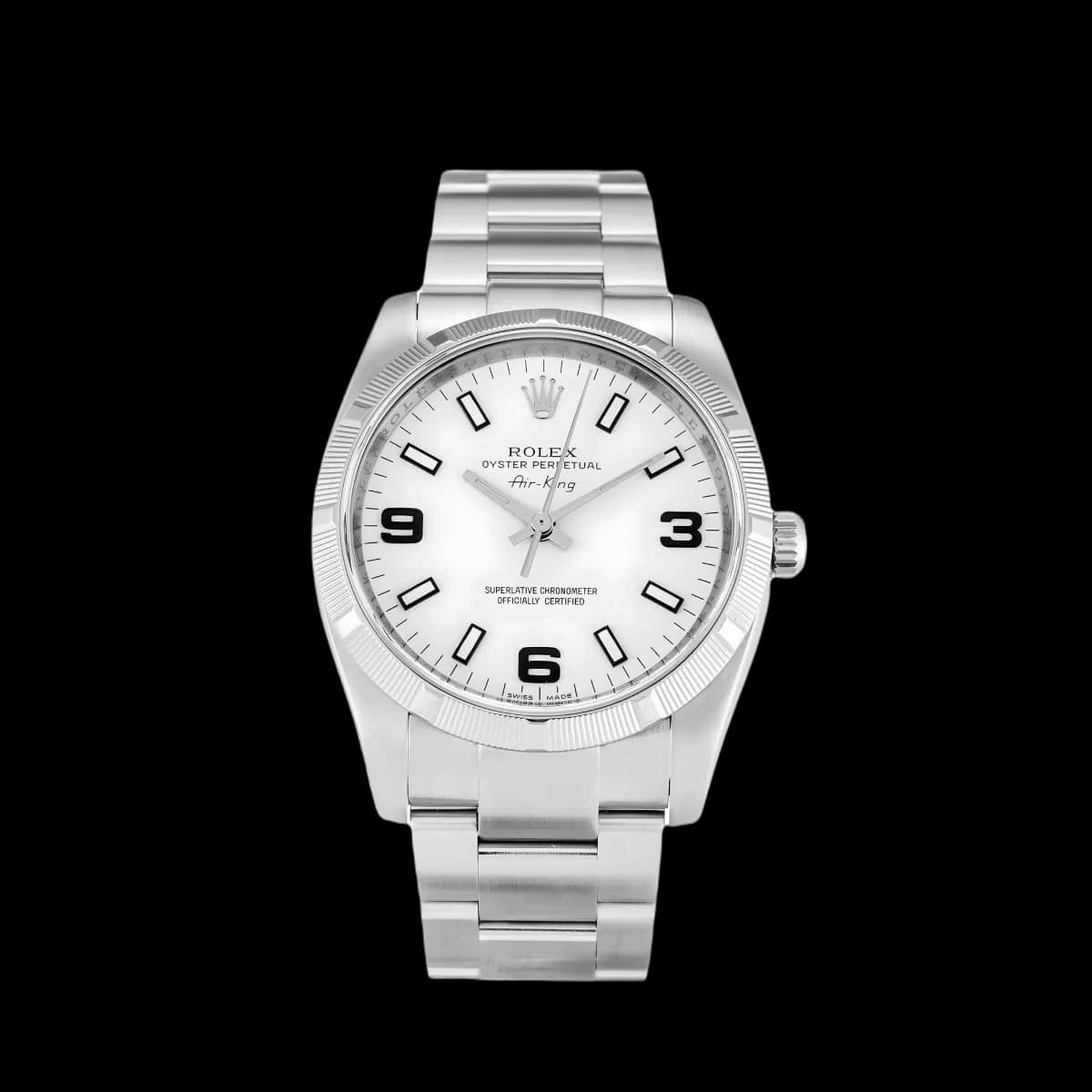 Rolex Air-King 34mm White Dial – Ref. 114210