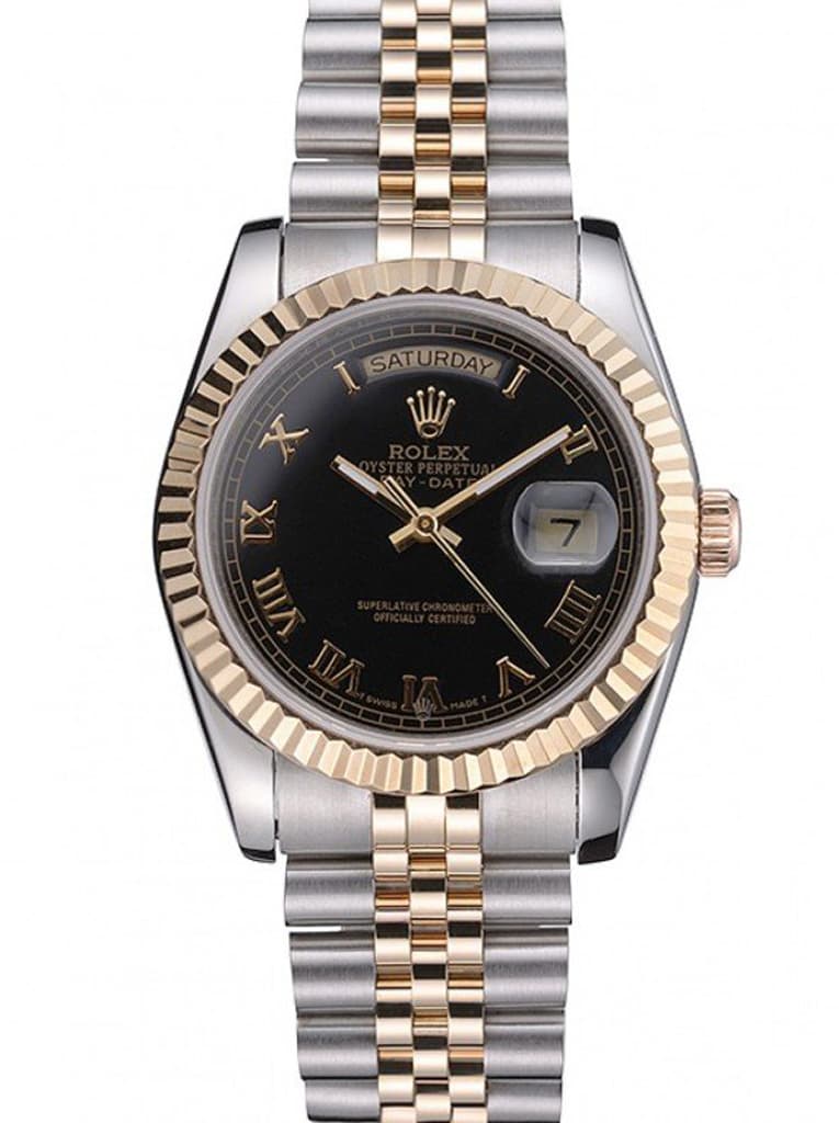 Rolex Day-Date 36mm Black Dial SRL78