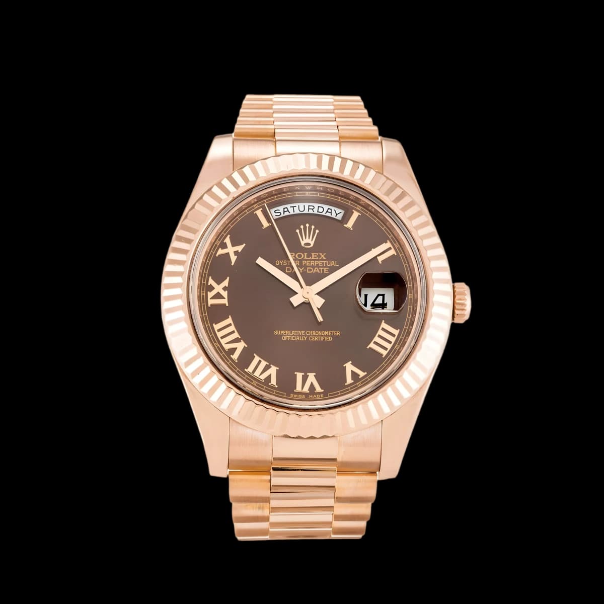 Rolex Day-Date II 218235 40mm Chocolate Dial Watch