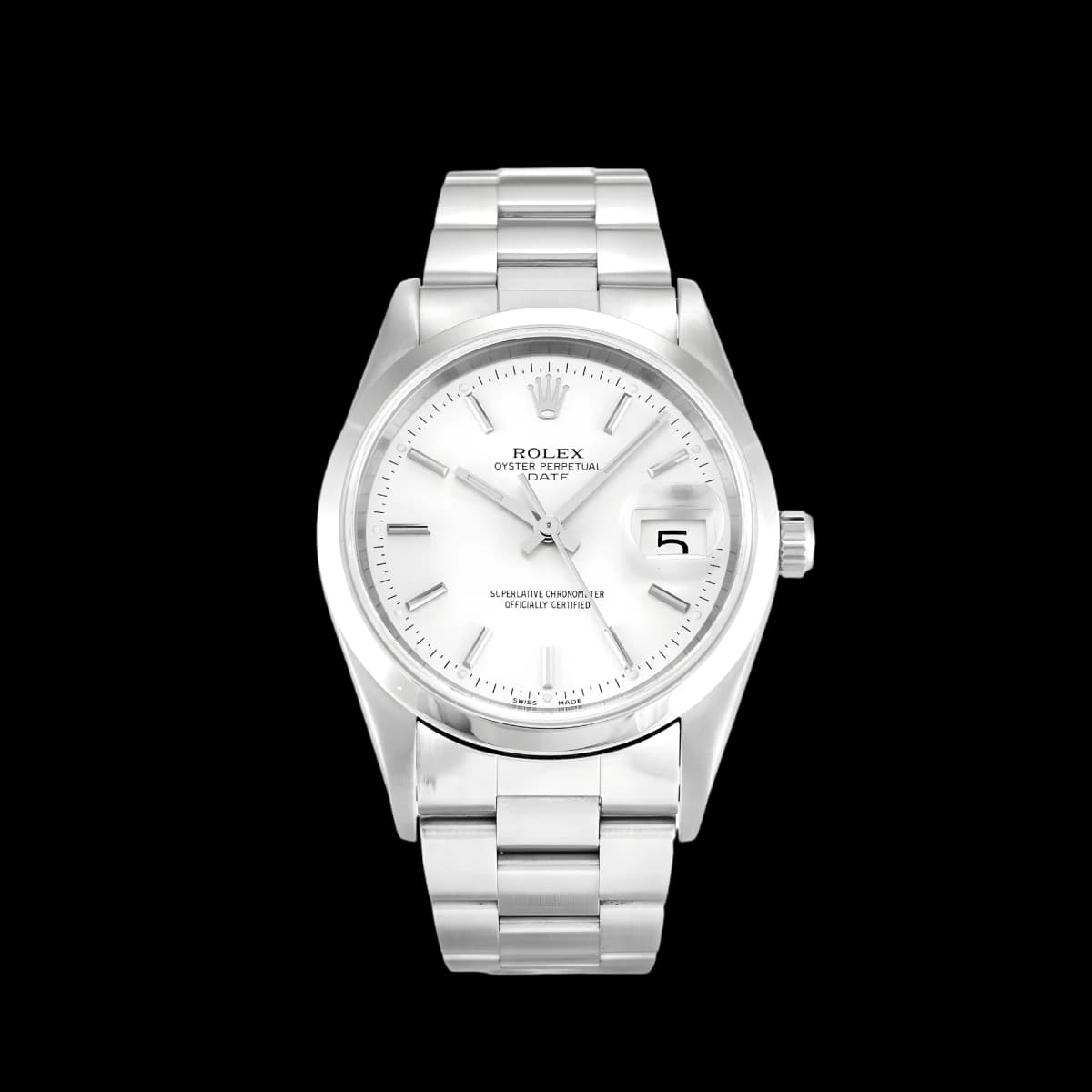 Rolex Oyster Perpetual 34mm Silver Dial 15200
