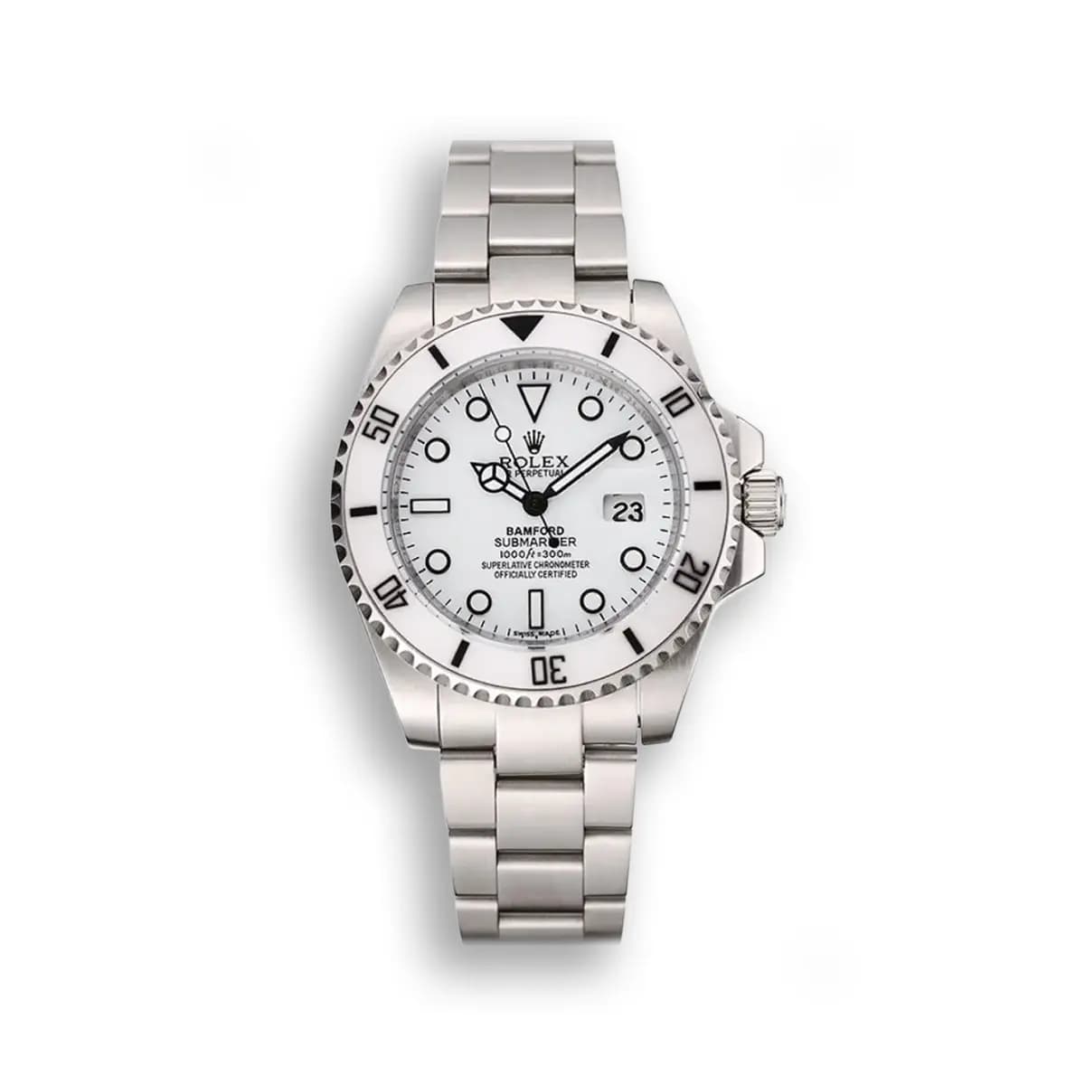 Rolex Submariner 40mm White Dial Individual Style