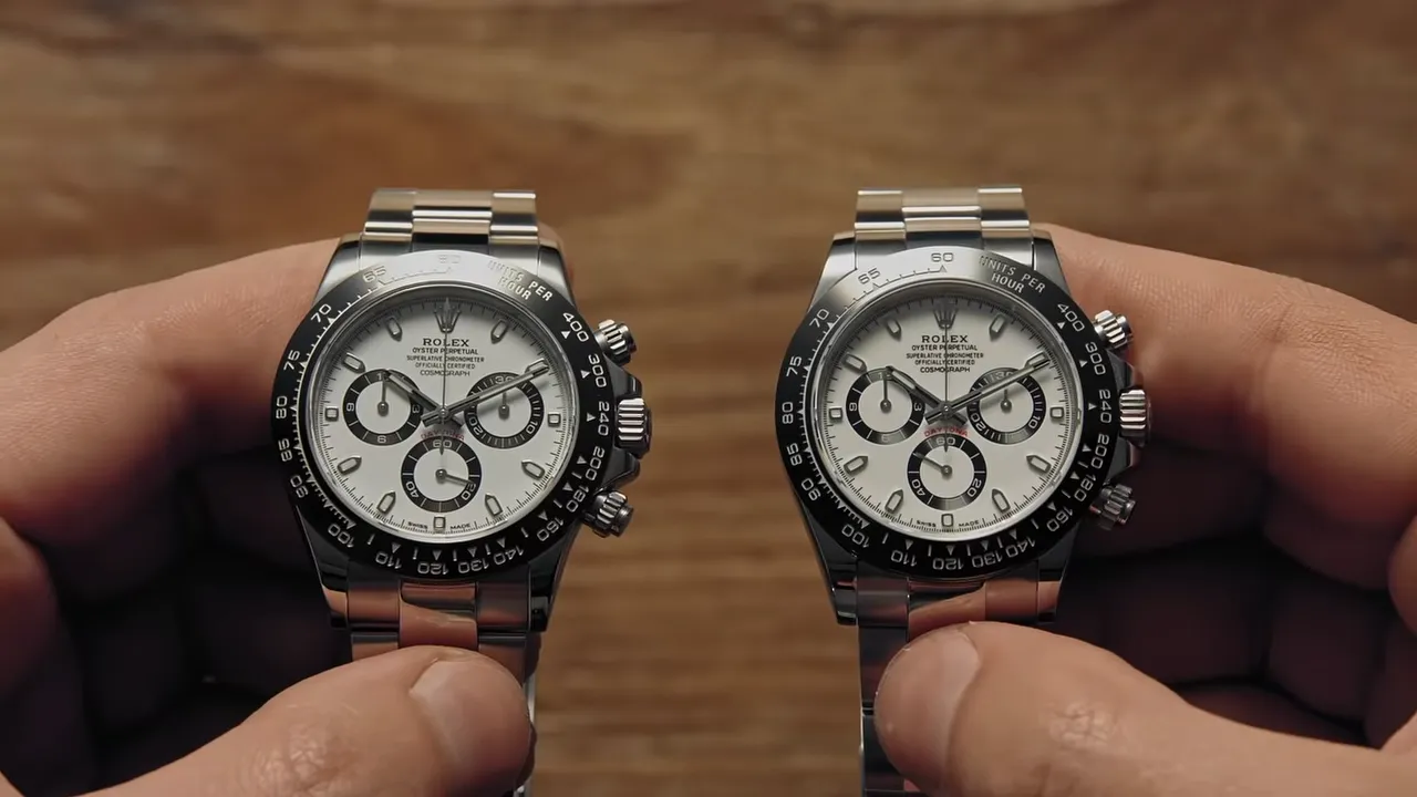 Real and super clone Rolex Daytona 126500LN comparison