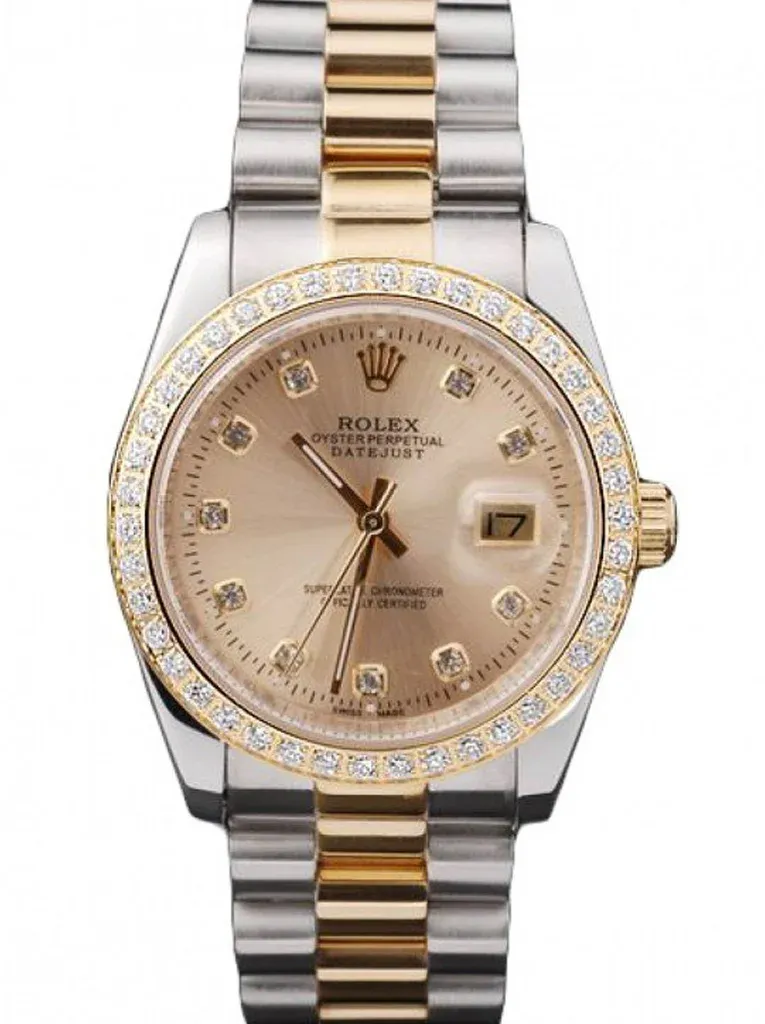 Super clone Rolex Datejust 36mm gold dial reference SRL40