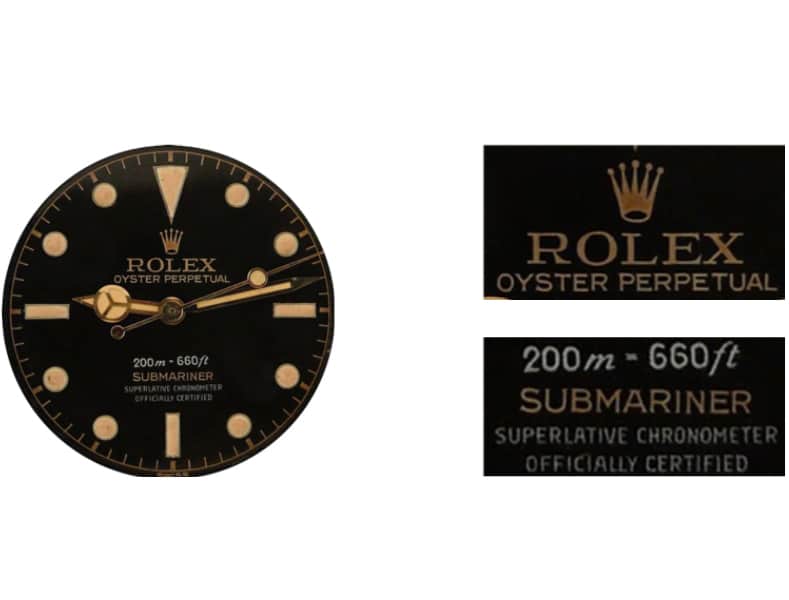 Rolex Submariner 5512 transitional era variants