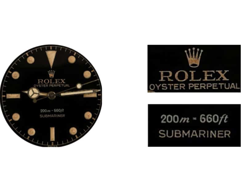 Rolex Submariner 5512 gilt dial vintage