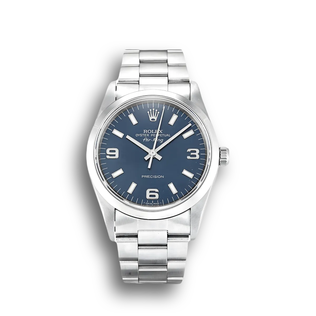 Rolex Air-King 14000 1:1 replica blue dial — front view