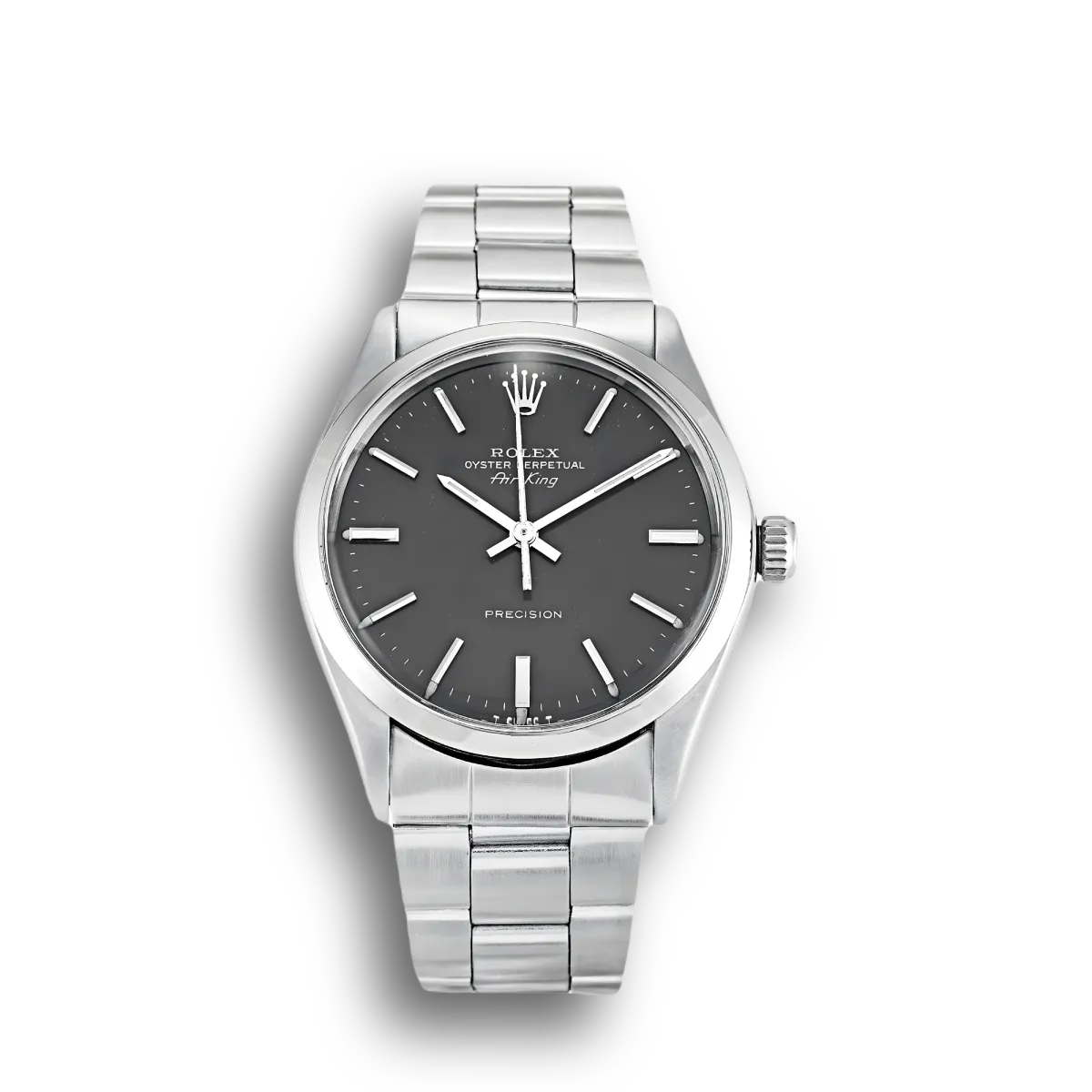 Rolex Air-King 5500 1:1 replica grey dial — front view
