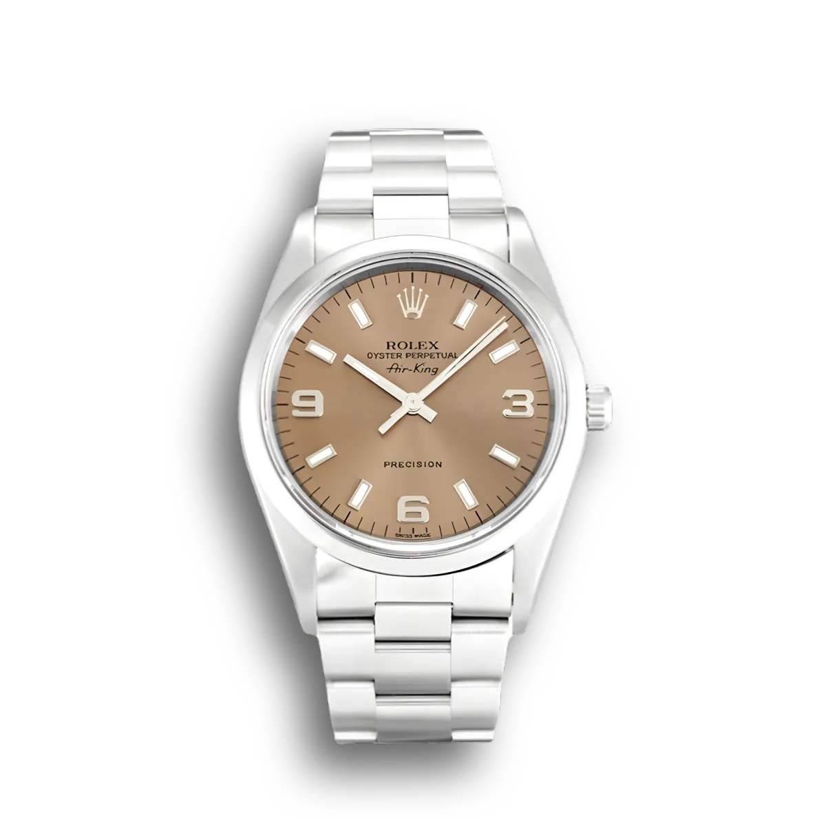 Rolex Air-King 14000 copy salmon dial — front view