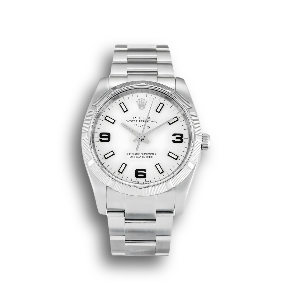 Air-King 114210 replica white dial — front view