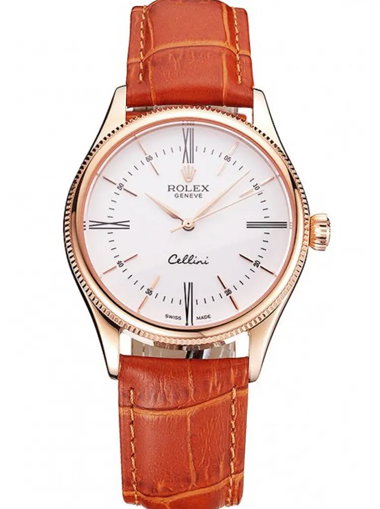 Rolex Cellini 016795 clone white dial — front view
