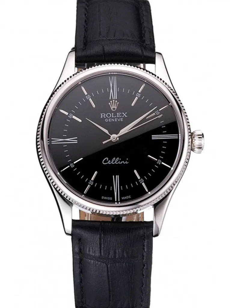 Cellini 016804 super clone replica black dial — front view