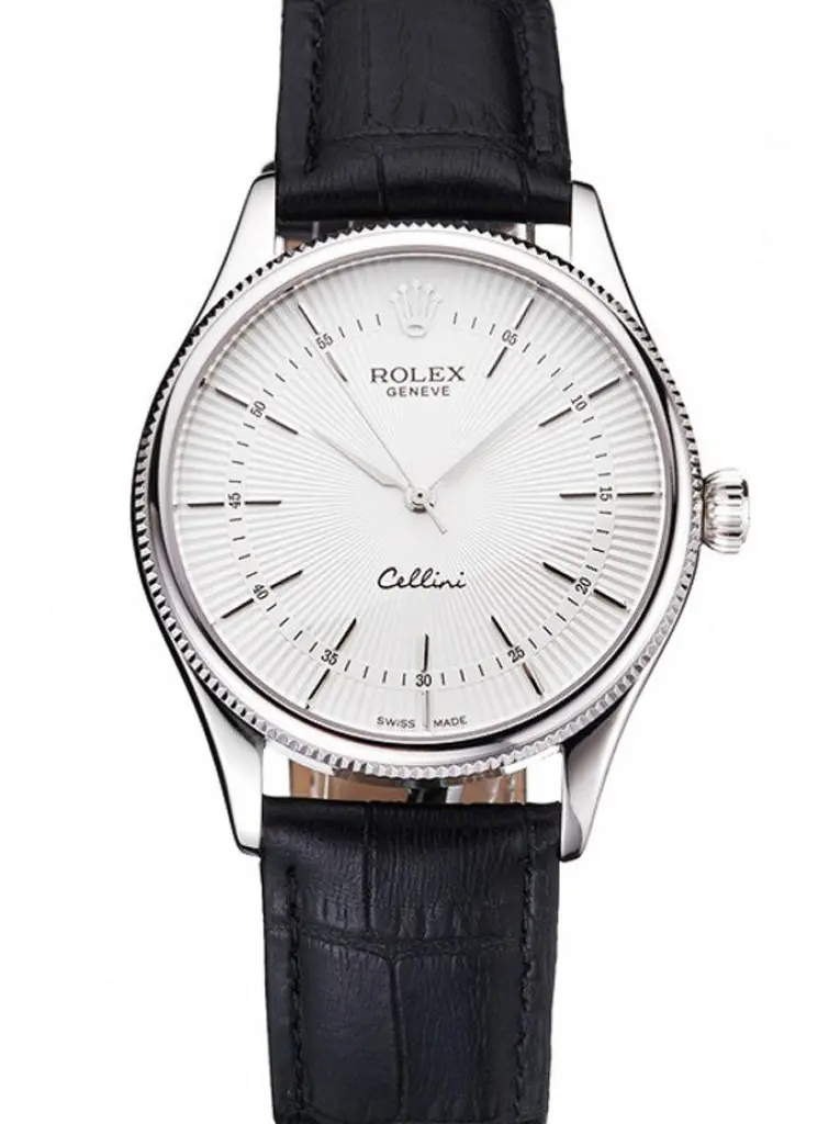 Rolex Cellini 016805 replica white dial — front view