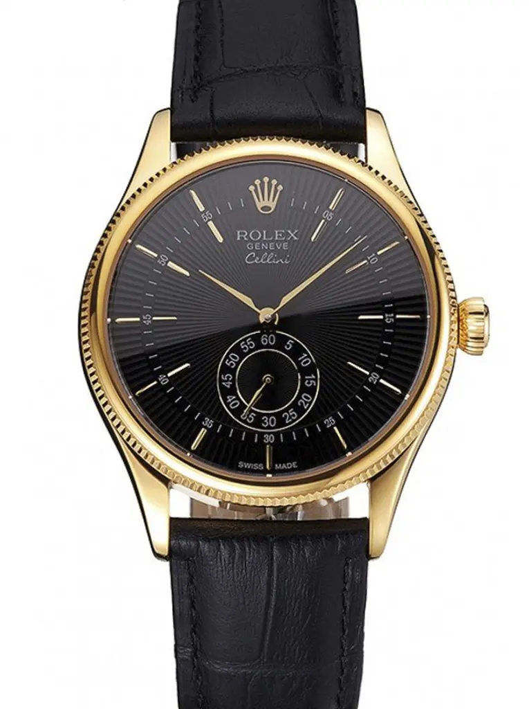 Cellini 016806 replica black dial — front view