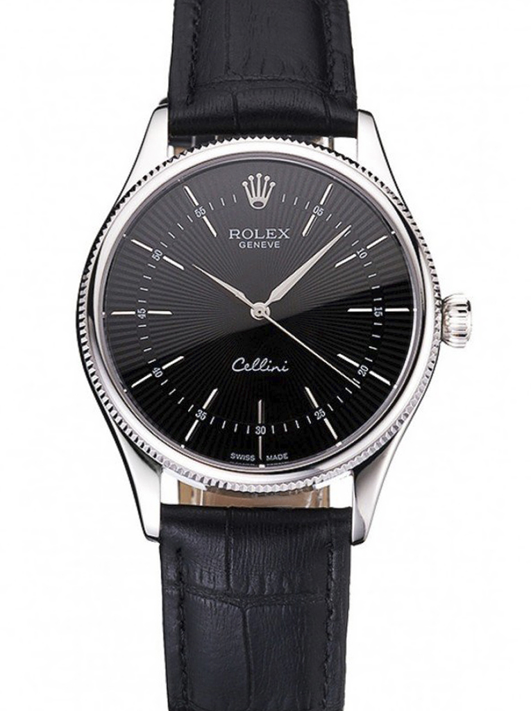 Cellini REP016809 clone black dial — front view