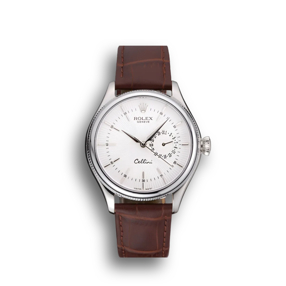 Rolex Cellini 622723 replica white dial — front view