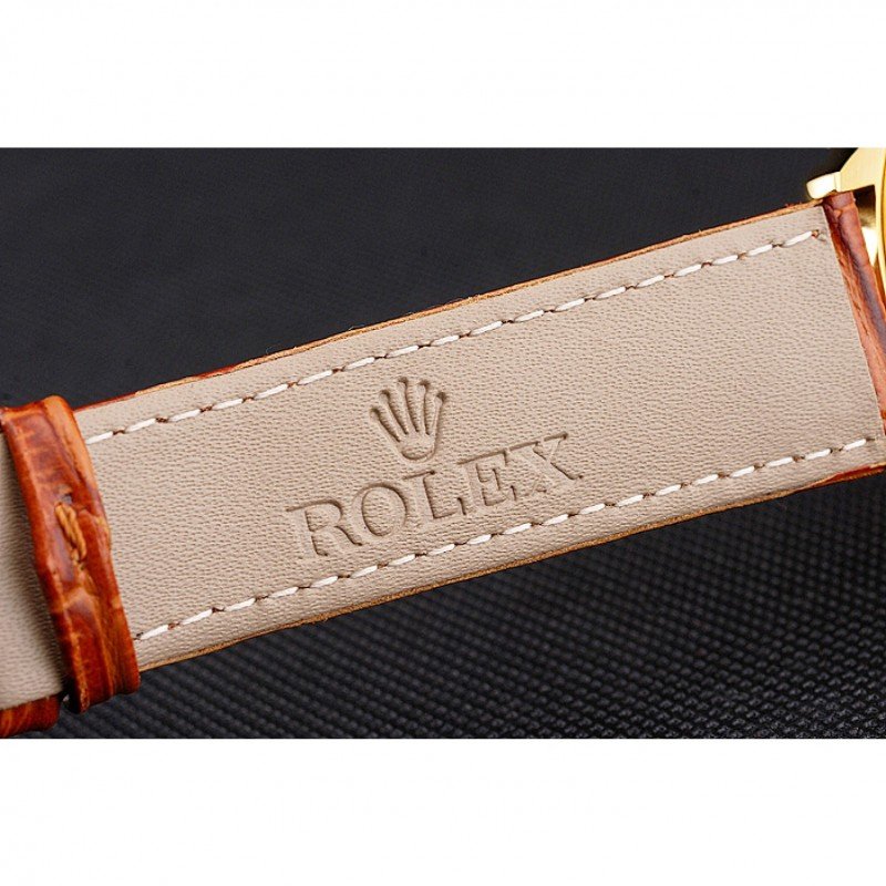 Rolex Cellini REP016789 super clone replica gold dial — bezel macro