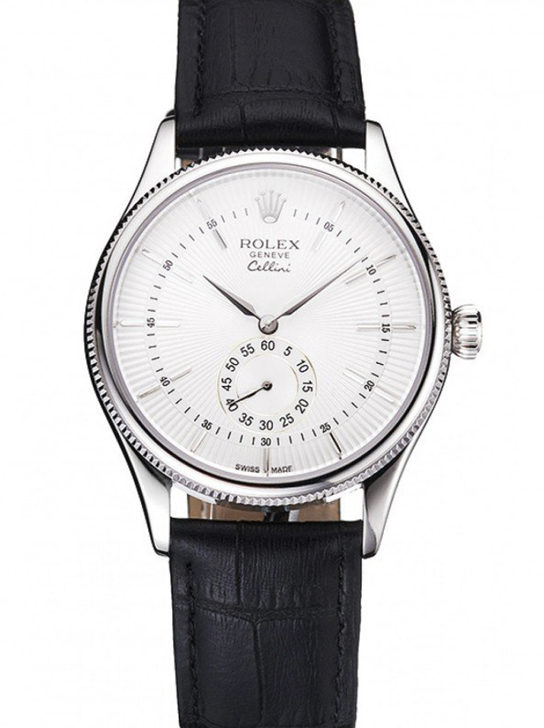 Rolex Cellini REP016811 copy white dial — front view
