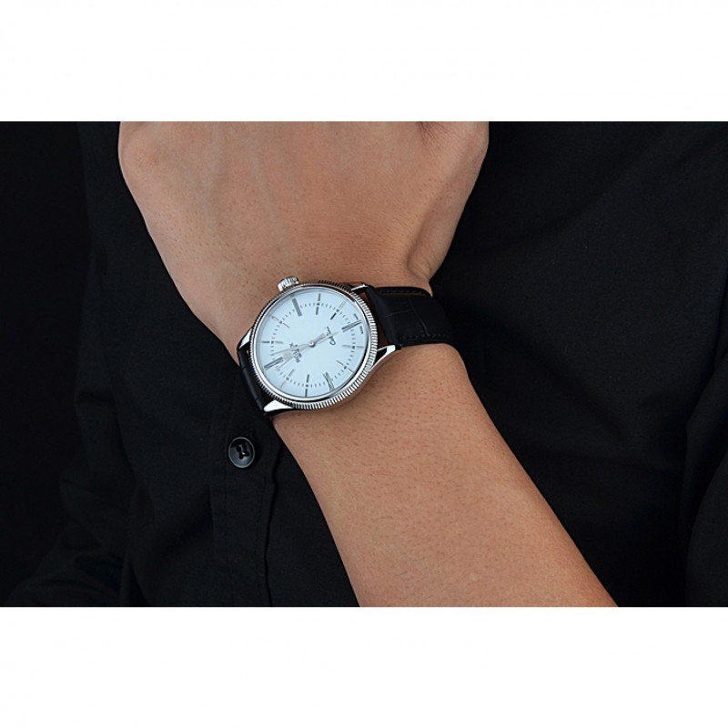 Cellini 622653 clone white dial — angled view