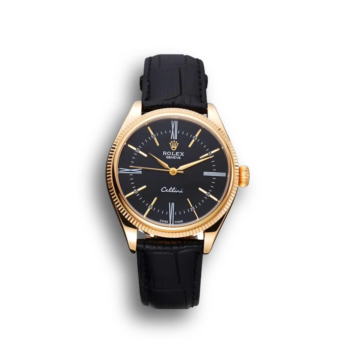 Cellini 622832 clone black dial — front view
