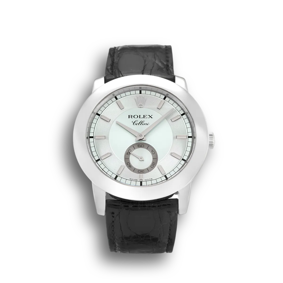 Rolex Cellini 5241 super clone replica blue dial — front view