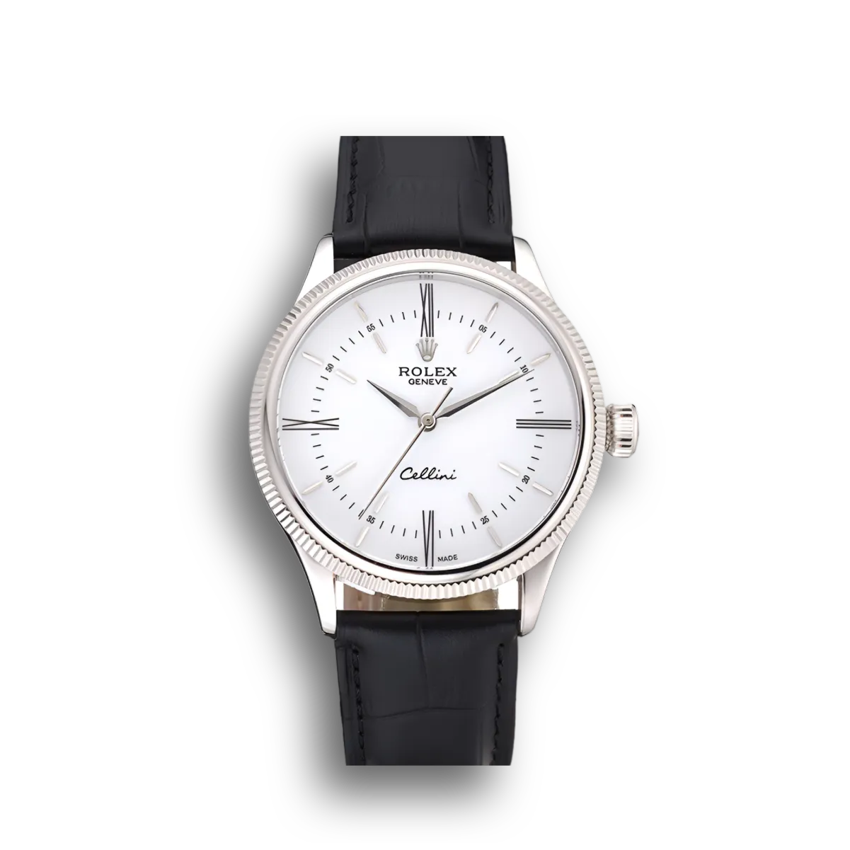 Rolex Cellini 622839 copy white dial — front view