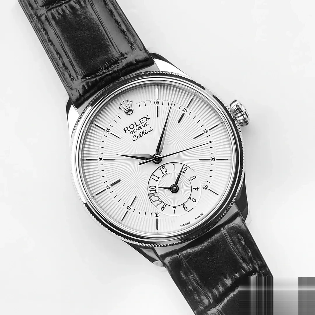 Rolex Cellini 50529 miyota replica 39mm — crown and case detail