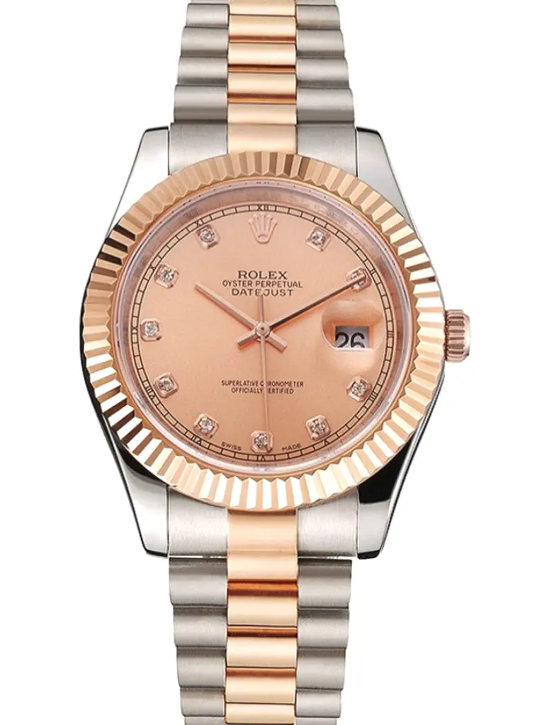 Datejust 016816 copy gold dial — front view
