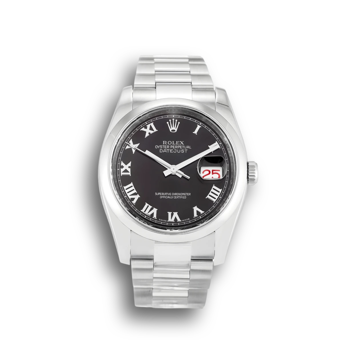 Rolex Datejust 116200 Stainless Steel 36mm Black Dial