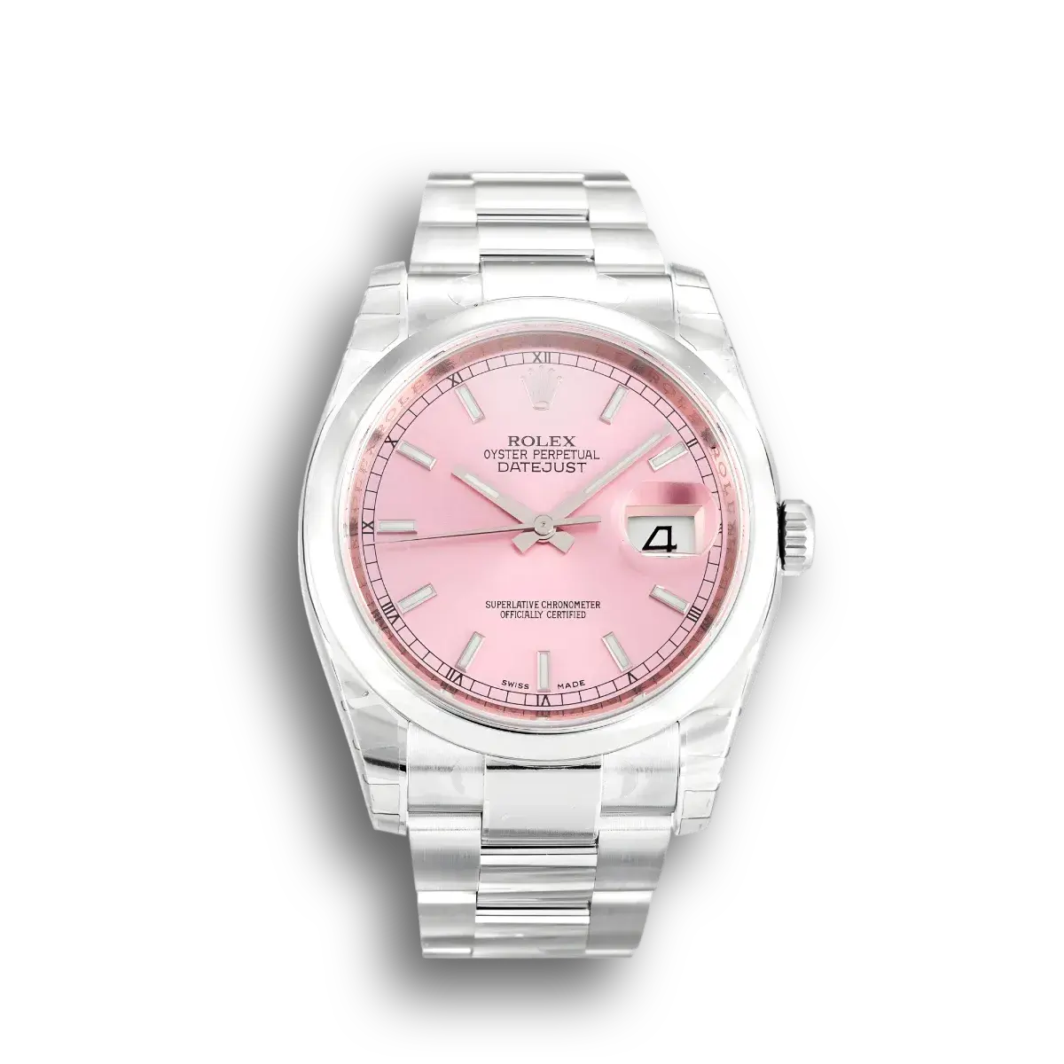 Rolex Datejust 116200 Stainless Steel 36mm Pink Dial replica watch