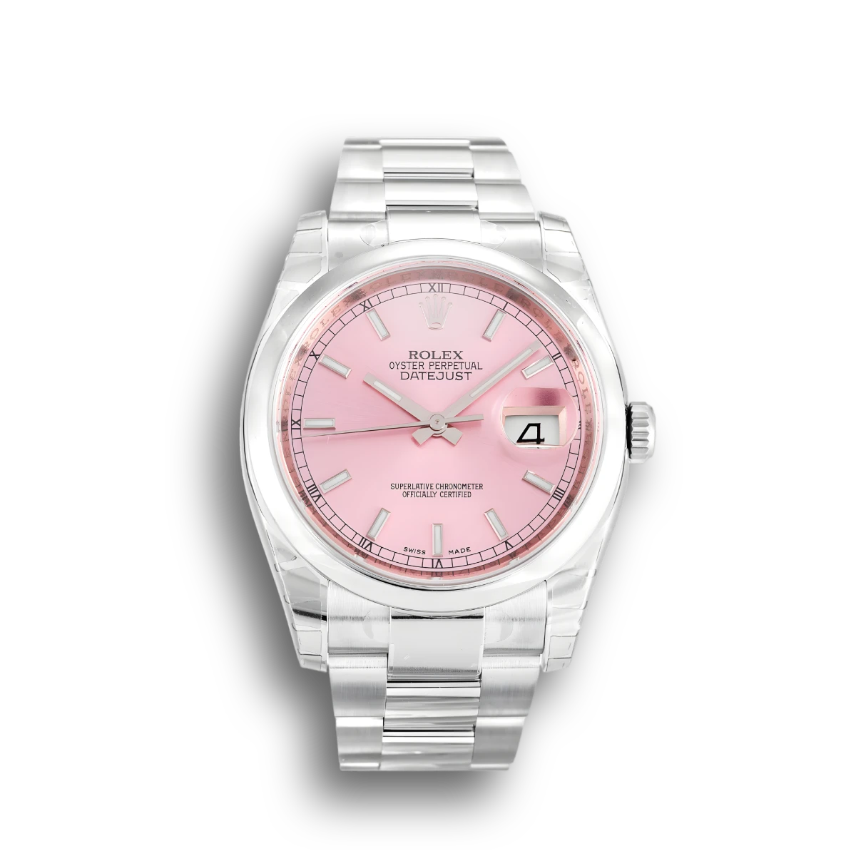Rolex Datejust 116200 Stainless Steel 36mm Pink Dial