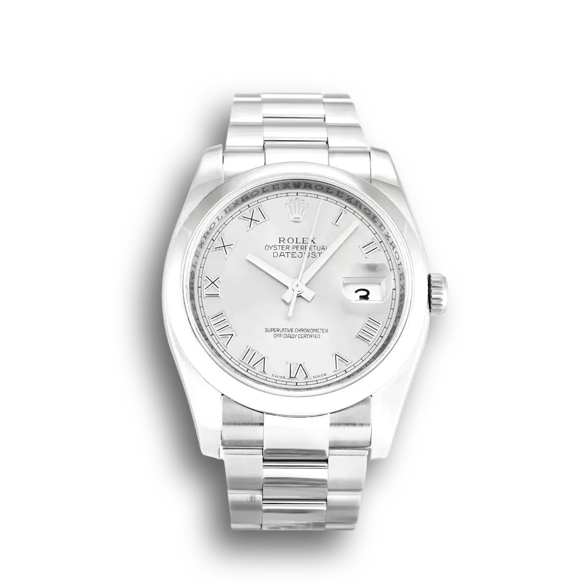 Rolex Datejust 116200 Stainless Steel 36mm Silver Dial replica watch